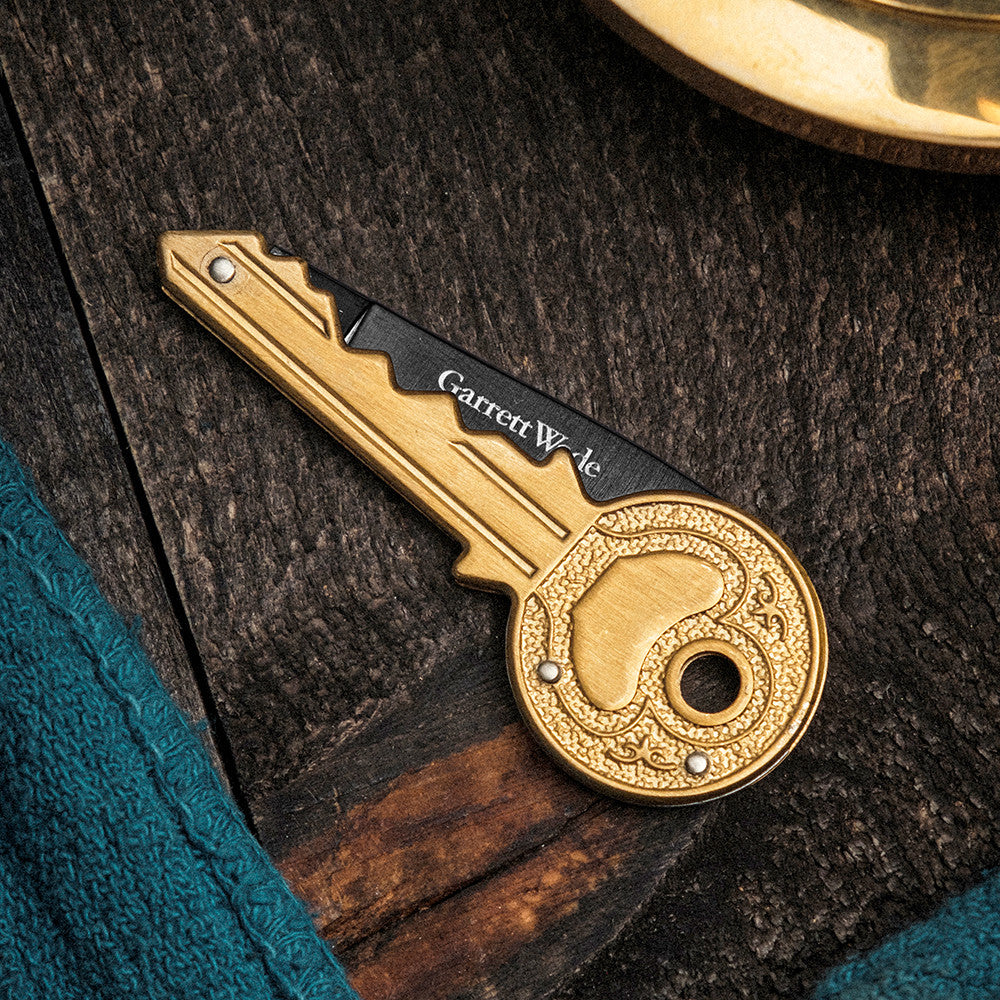 Key Knife with Black Titanium Blade