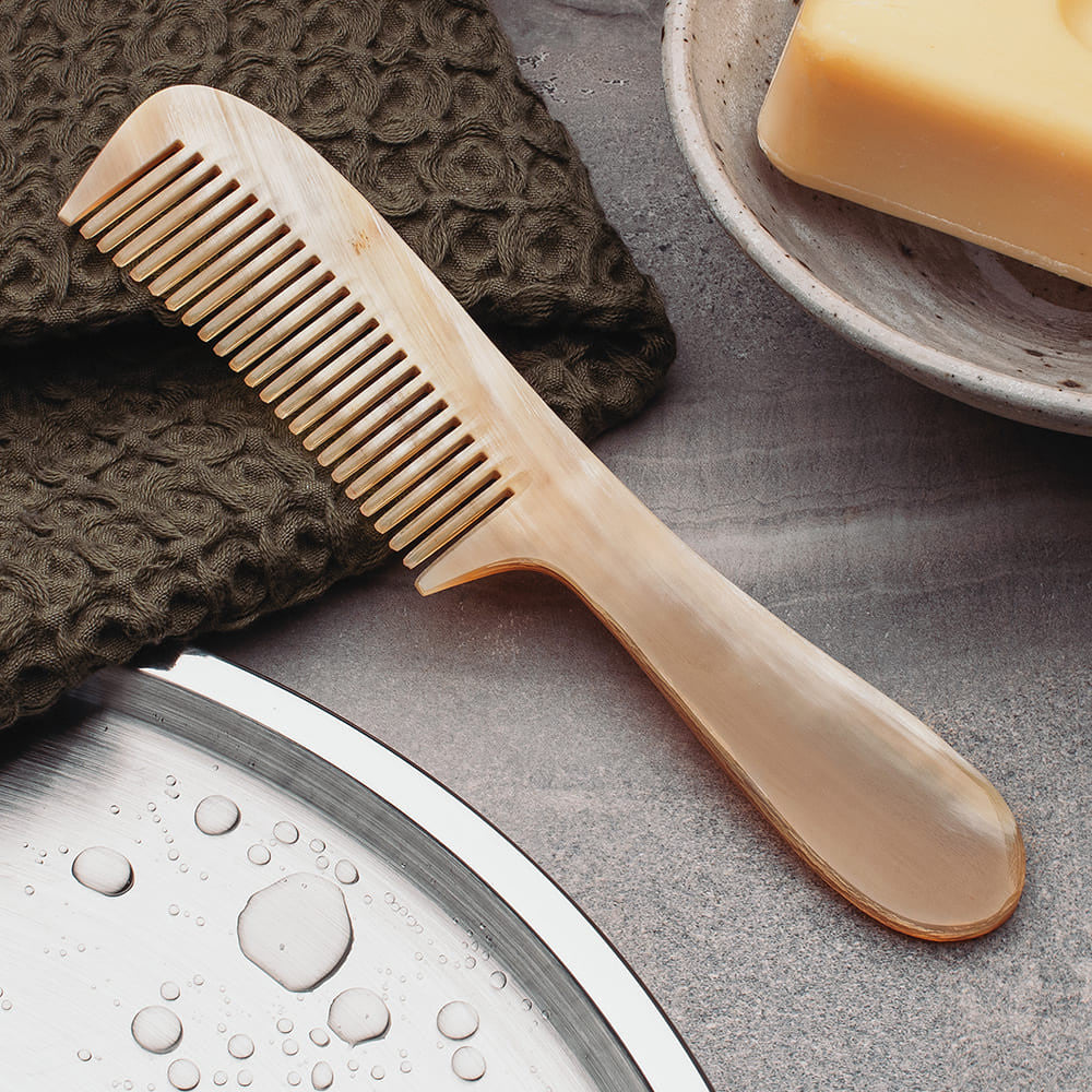 Horn Comb Grooming Set - Made in France