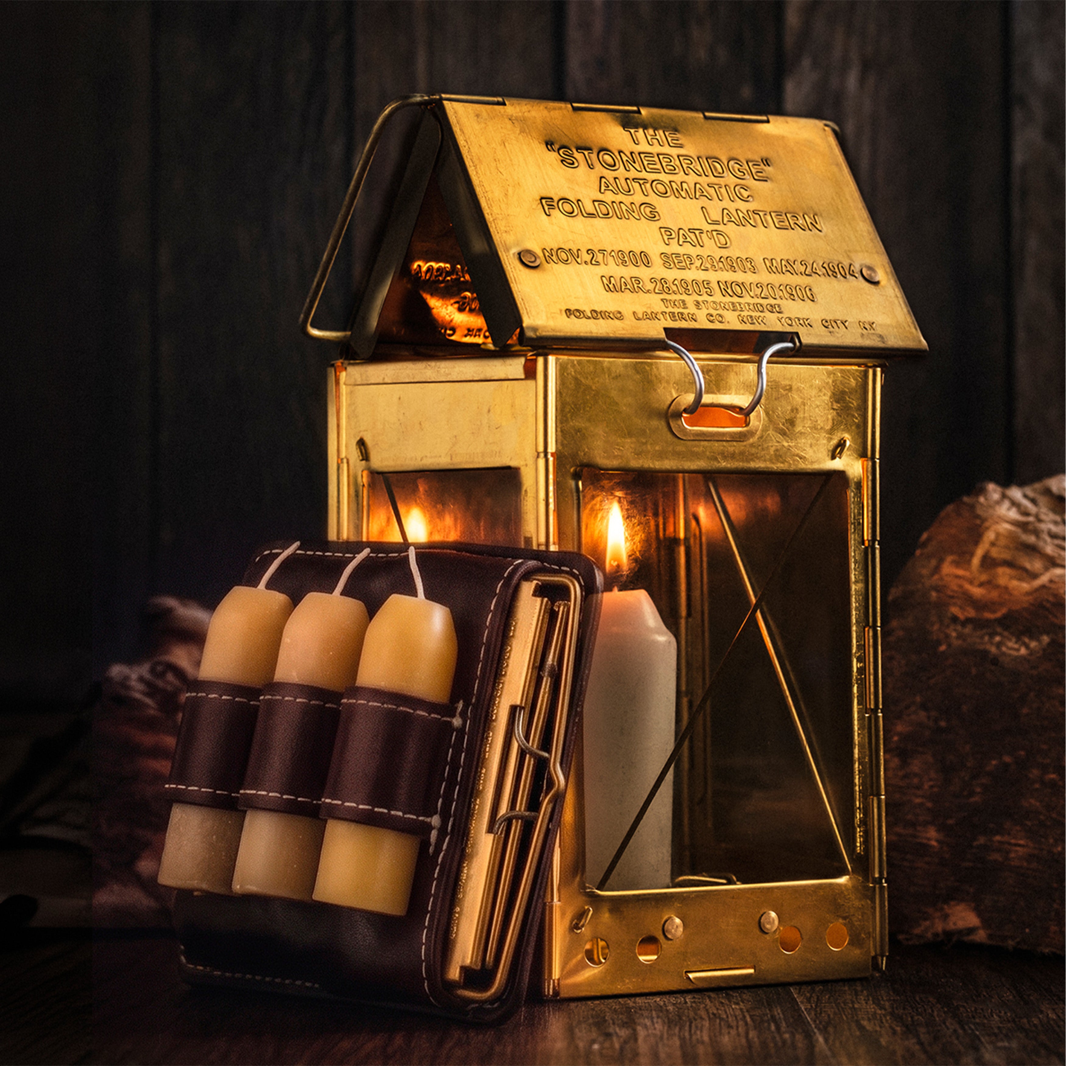 Stonebridge Brass Lantern Complete Set