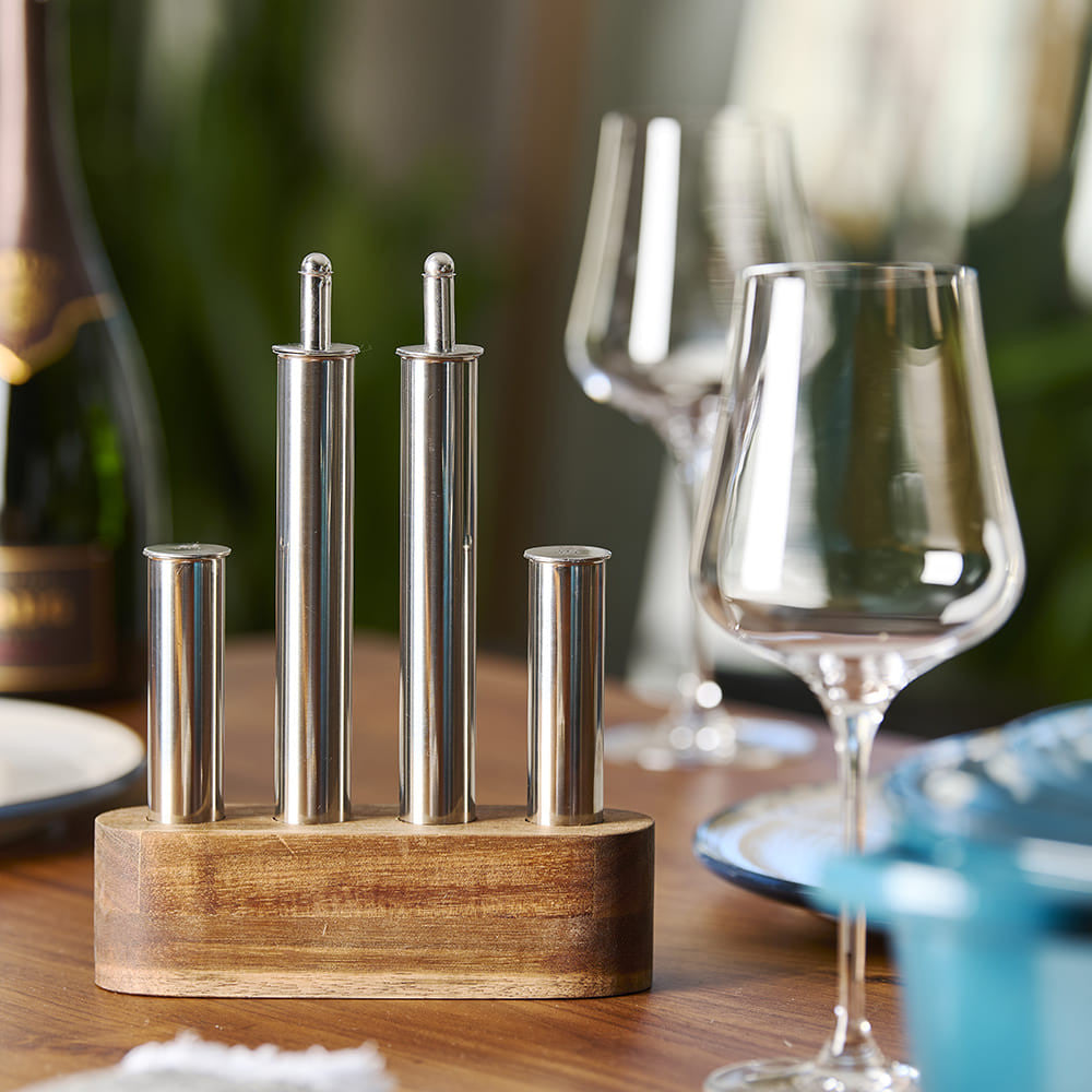 Modern Oil, Vinegar, and Salt & Pepper Set