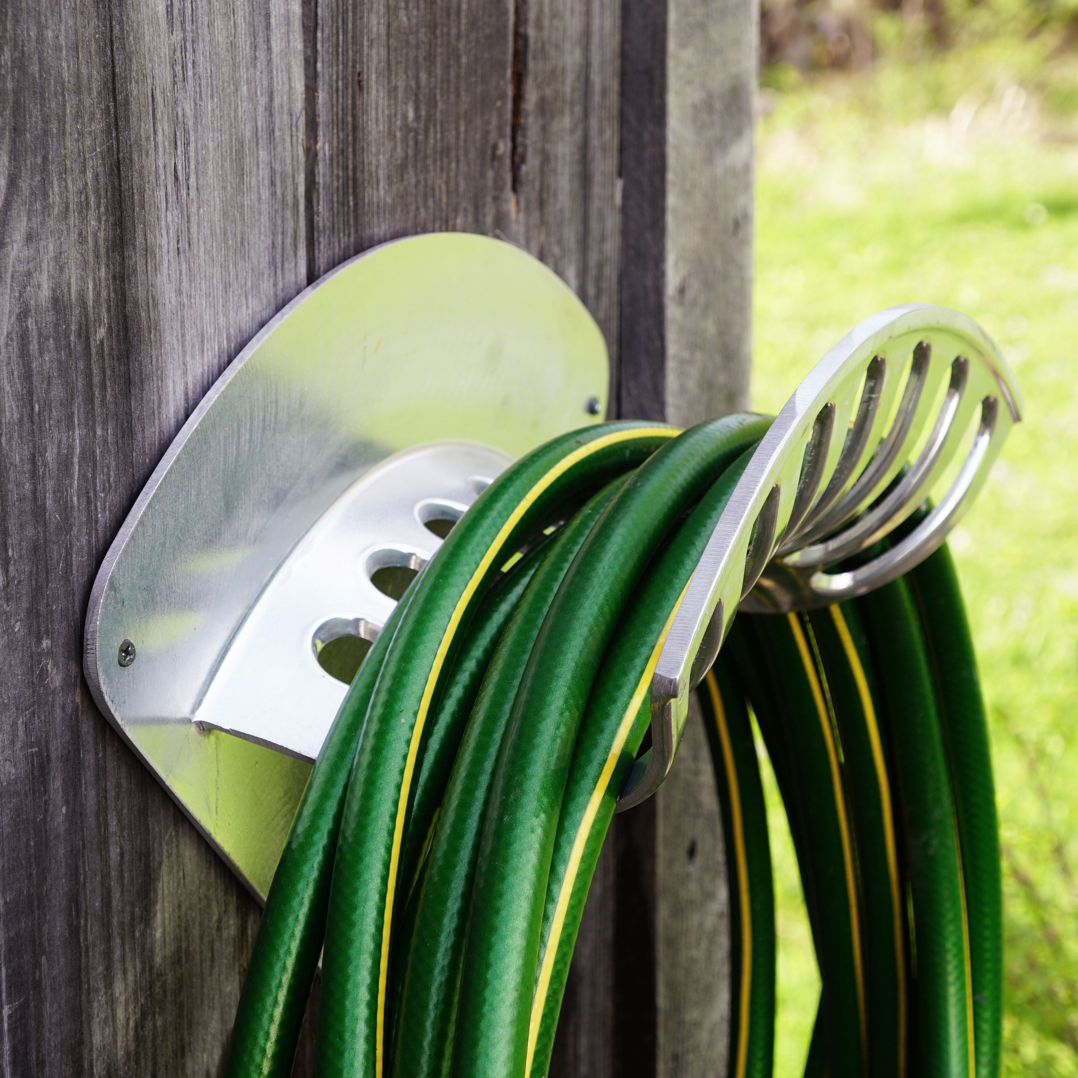 Cast Aluminum Hose Rack - 16" Wide