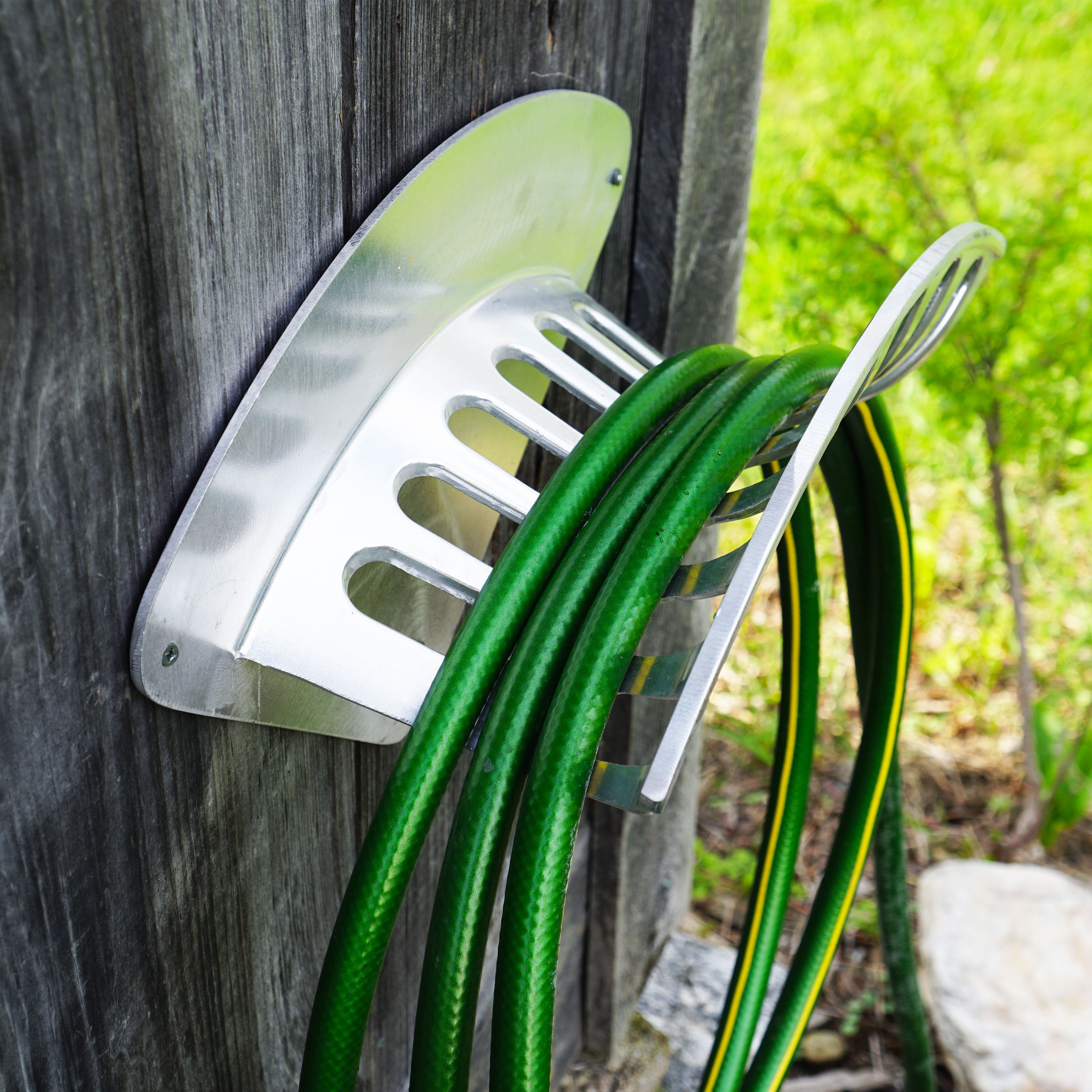 Cast Aluminum Hose Rack - 16" Wide
