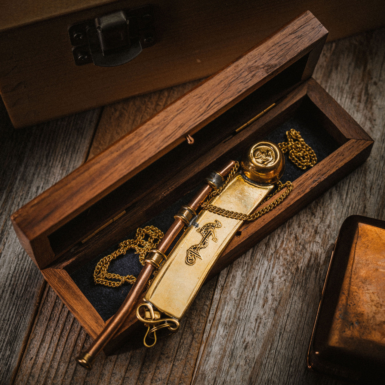 Brass & Copper Bosun’s Whistle