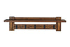 Industrial Style Entryway Shelf with Hooks