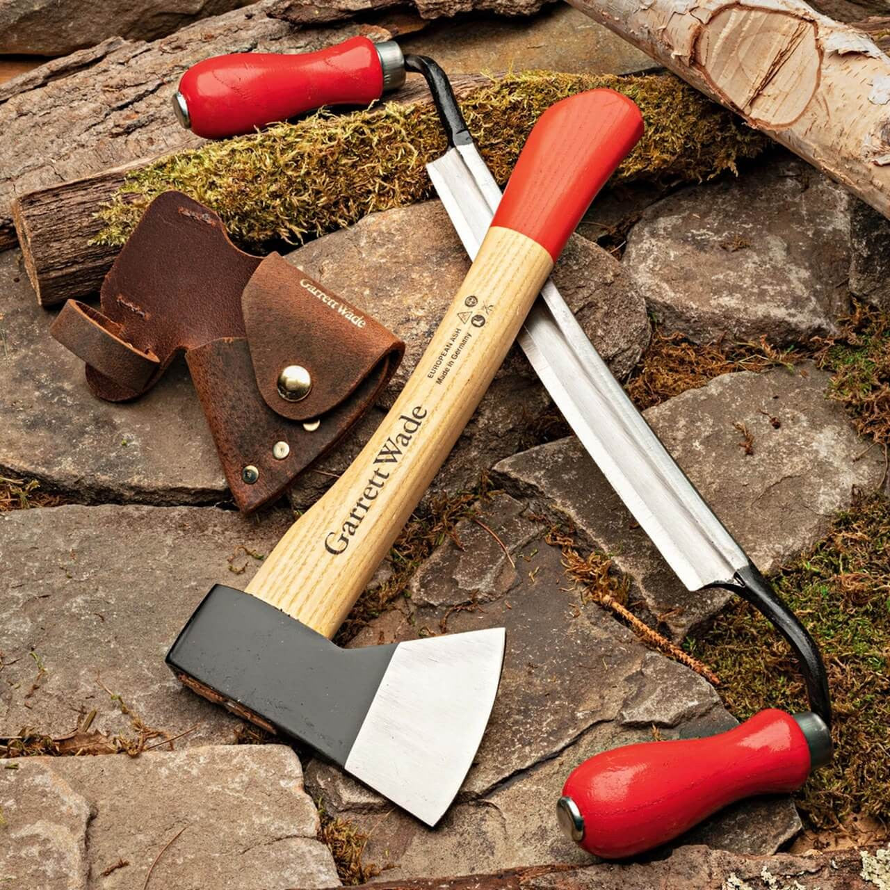 Homestead Building Pair - Mini Camp Hatchet & Drawknife