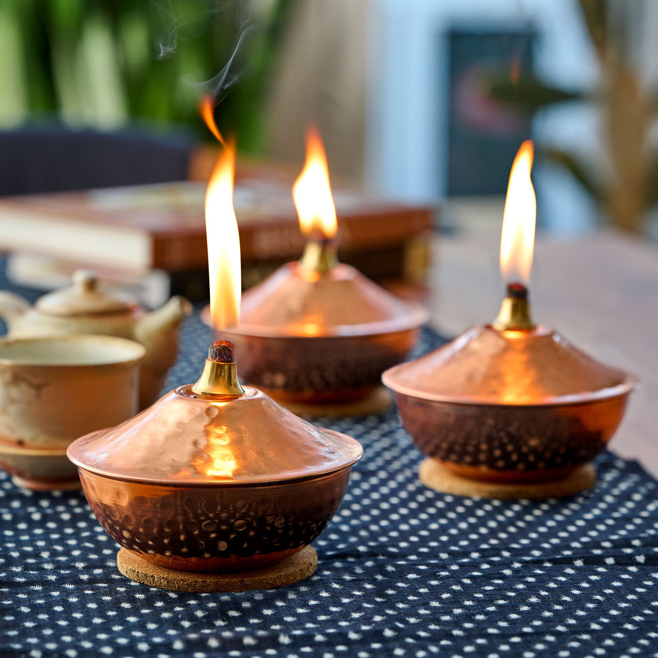鉢・プランター spicygem studs pot deep brass 5 In. Copper Smudge Pot
