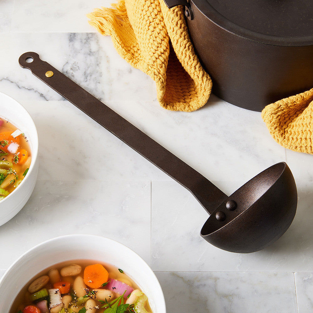 Indestructible Spun Iron Ladle