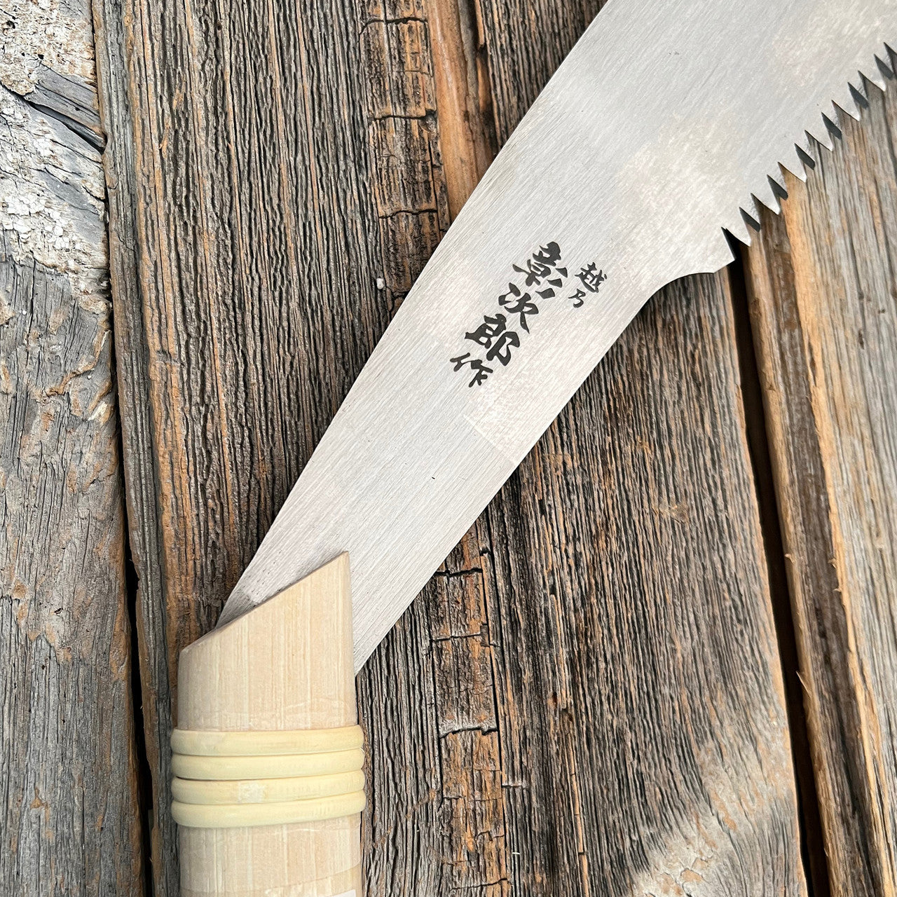 Crosscut Timber Saw Japanese blade & handle connection