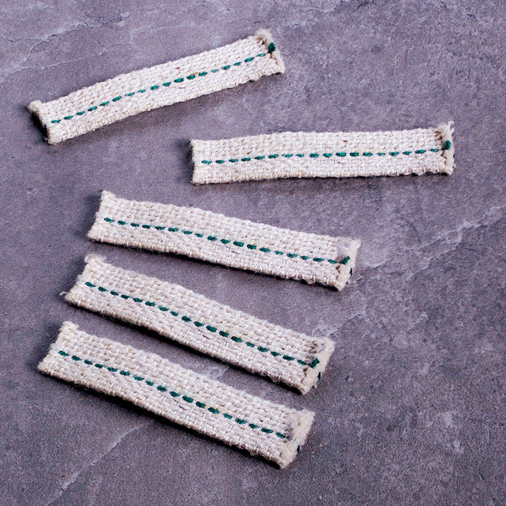 Set of 5 Replacement Wicks for Brass “Onion”-Style Oil Lamp