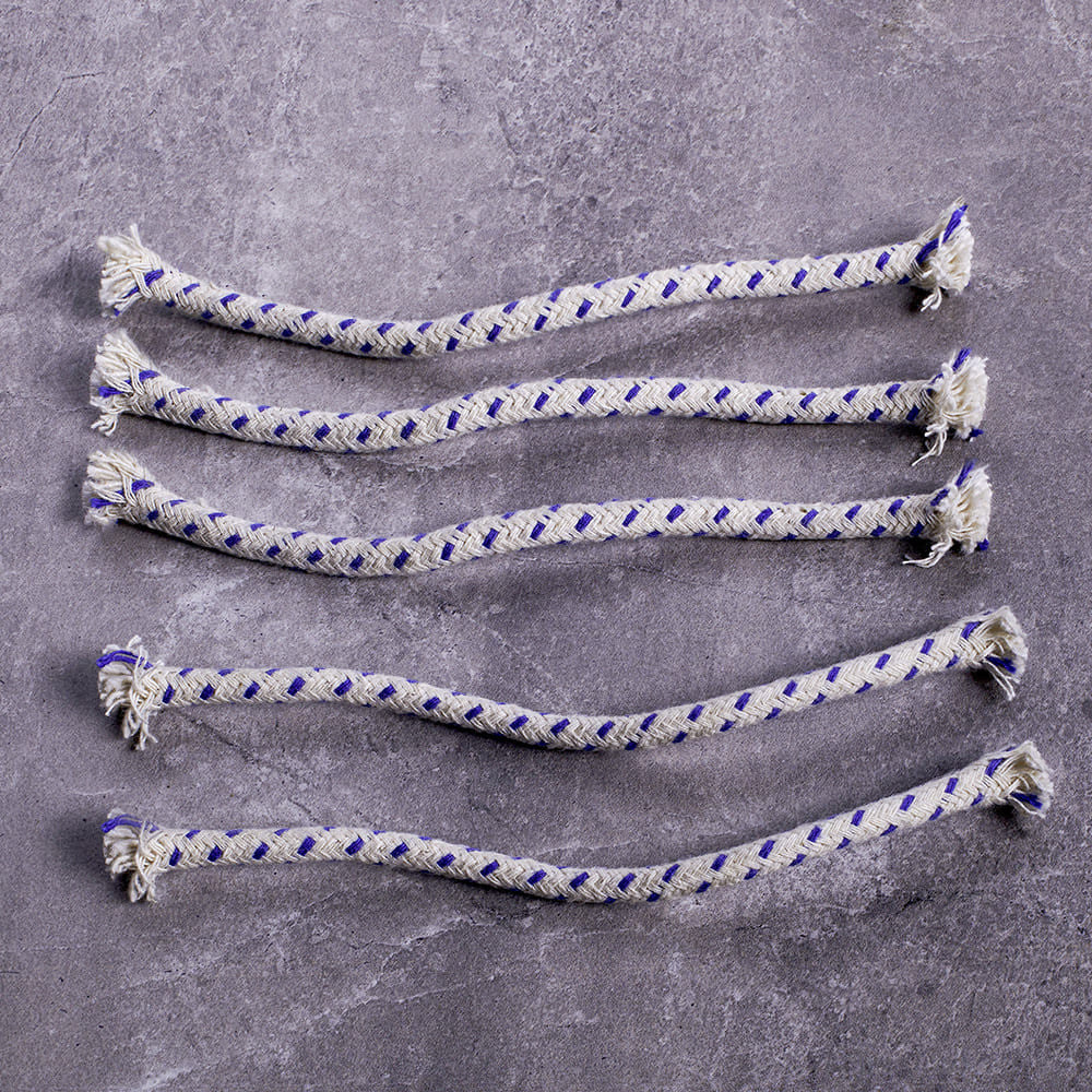 Set of 5 Replacement Wicks for Brass “Onion”-Style Oil Lamp