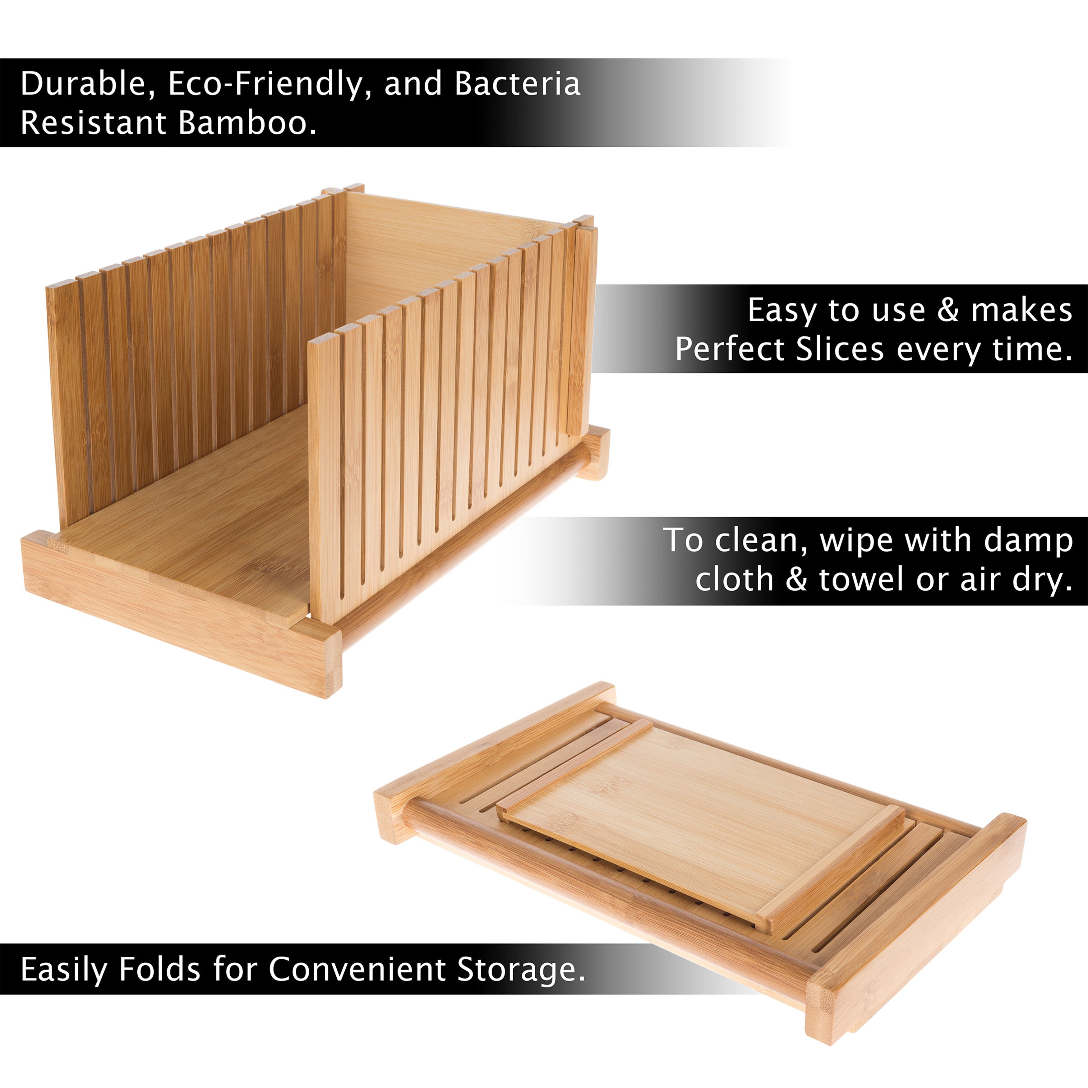 Bamboo Foldable Bread Slicer