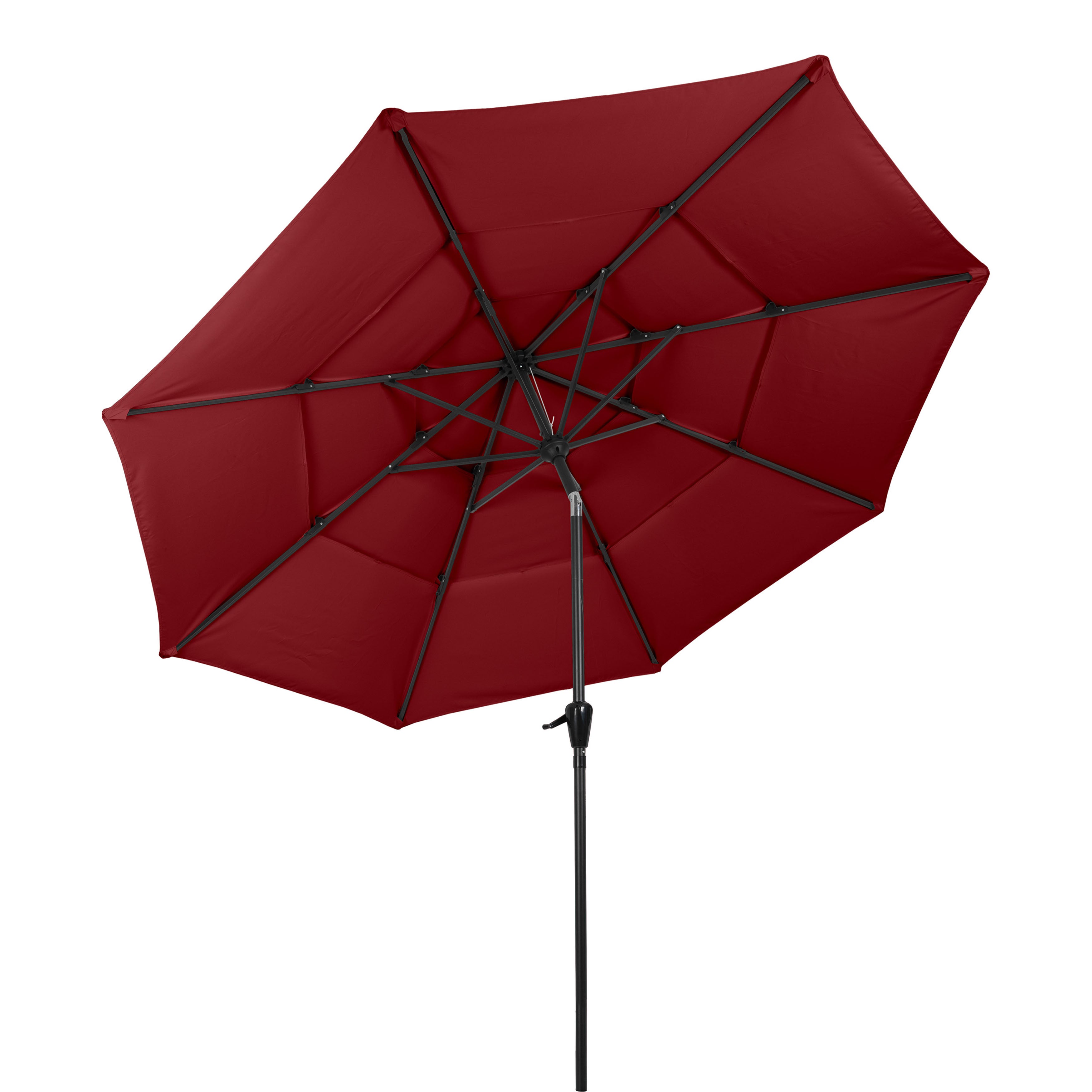Triple Layer Patio Umbrella - Red