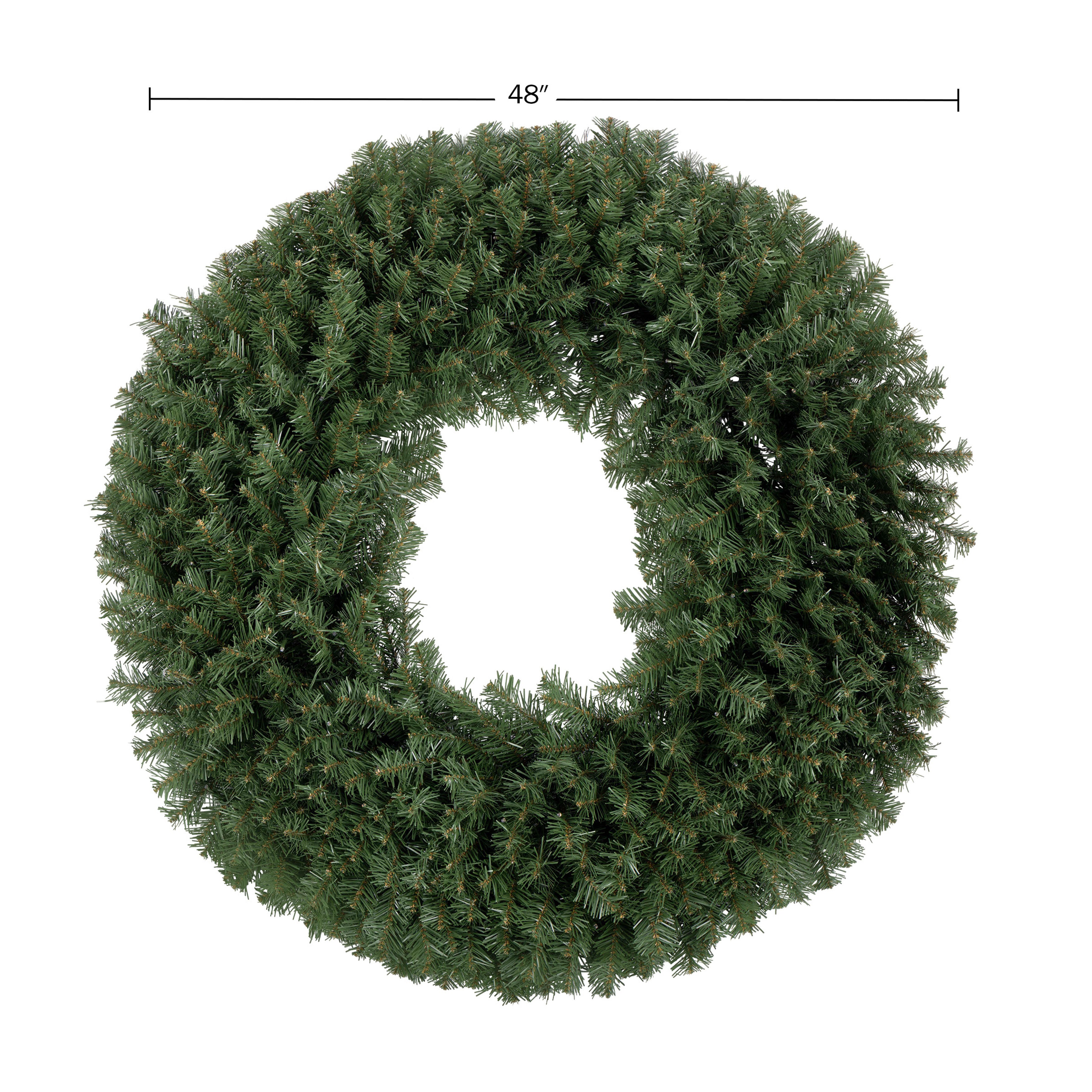 Pre-Lit Artificial Christmas Wreath - 48 In.