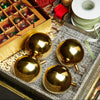 3 In. Brass Ornaments - Set of 4