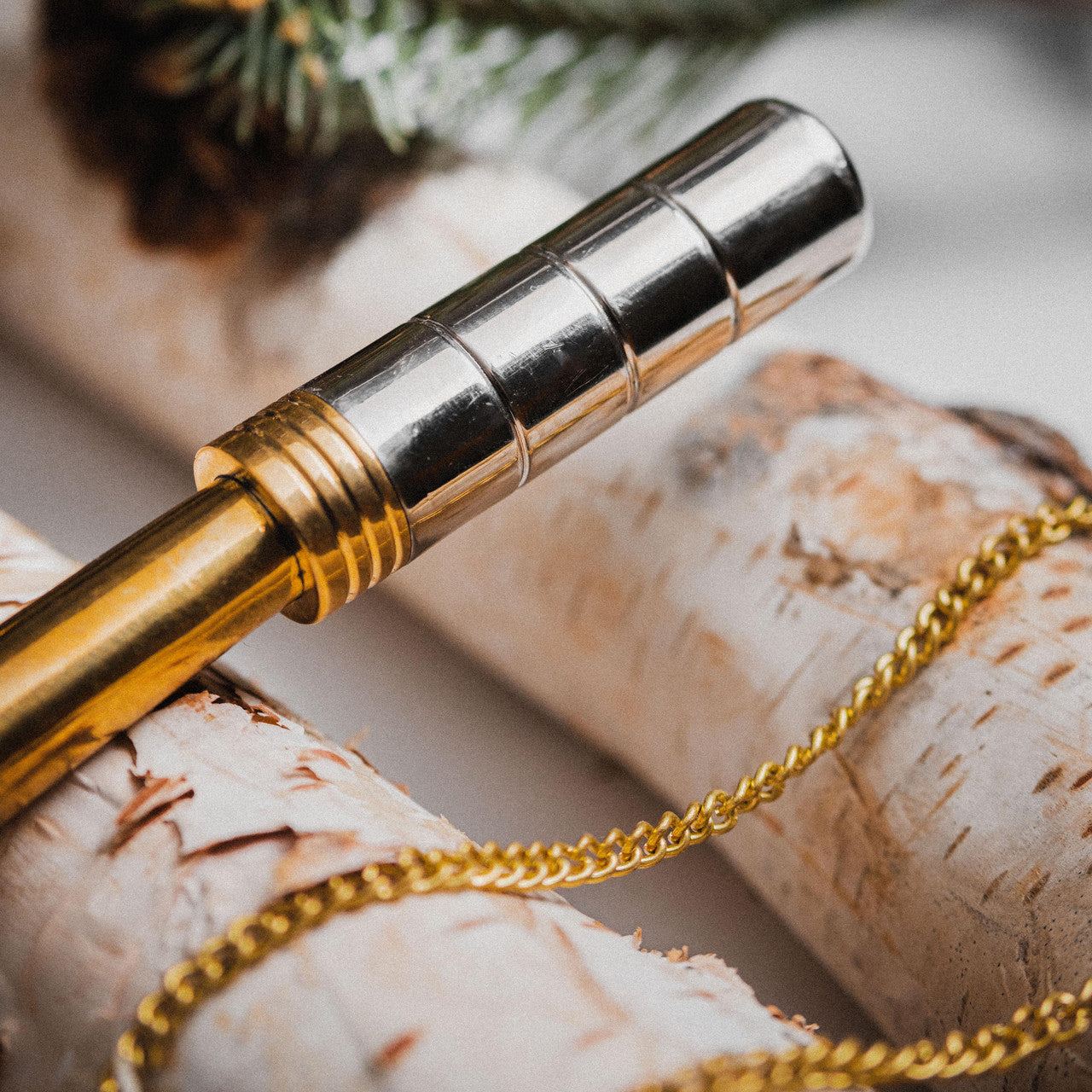 Brass & Silver Hunting Horn