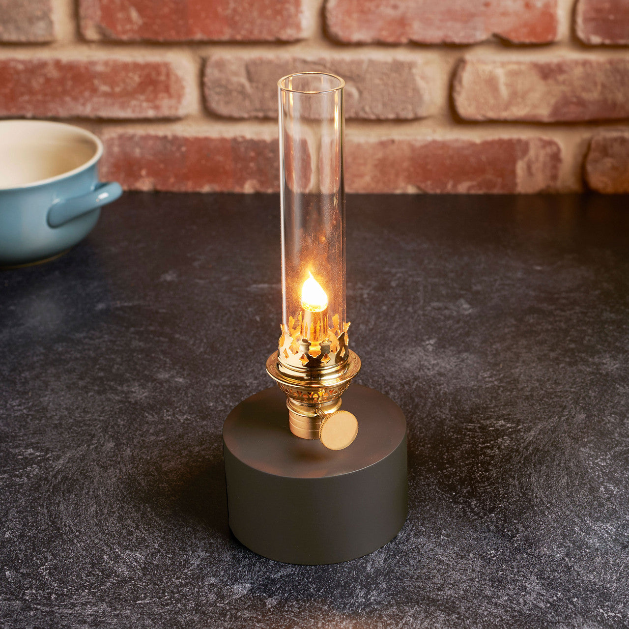Modern Oil Lamp - Dark Grey