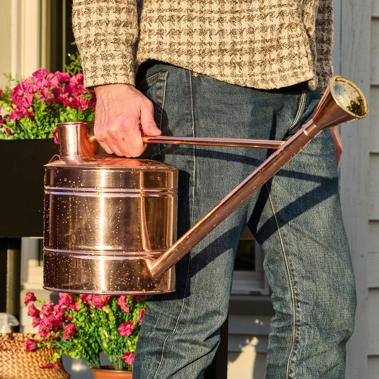 Solid Copper 2.5 Gallon Water Can
