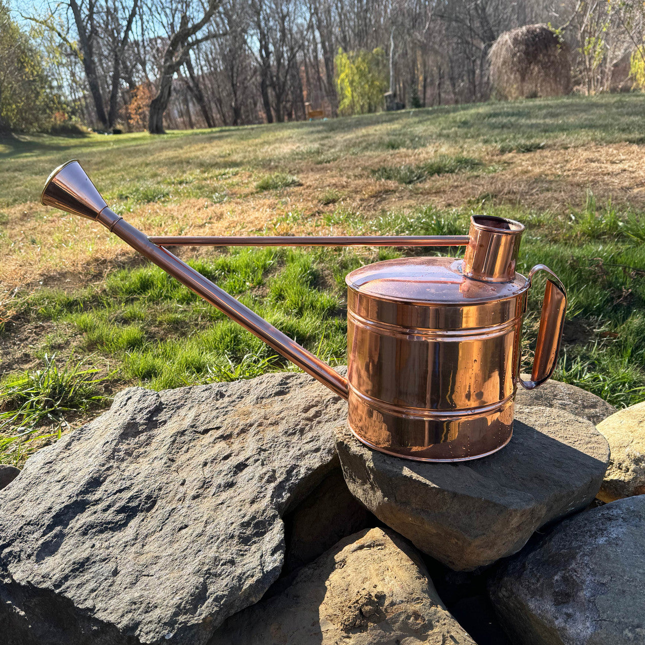 Solid Copper 2.5 Gallon Water Can