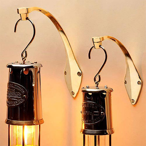 8" Brass & Copper Oil Lamp