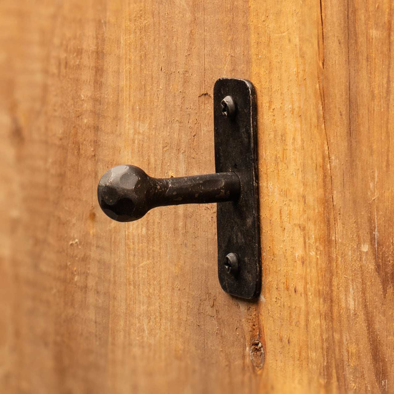 Forged Iron Single Knob - protrudes 1.75 in. from wall