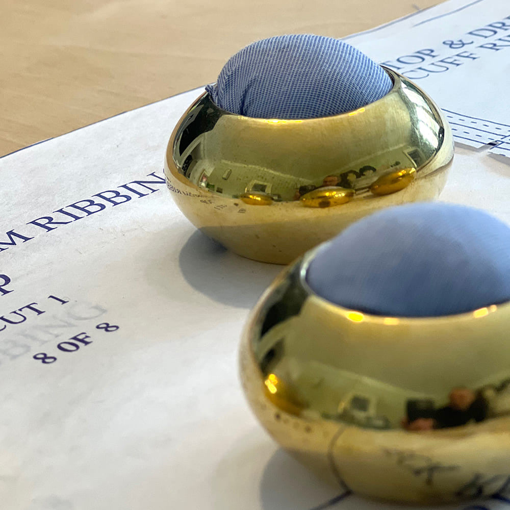 Set of 4 Brass Pincushions & Pattern Weights