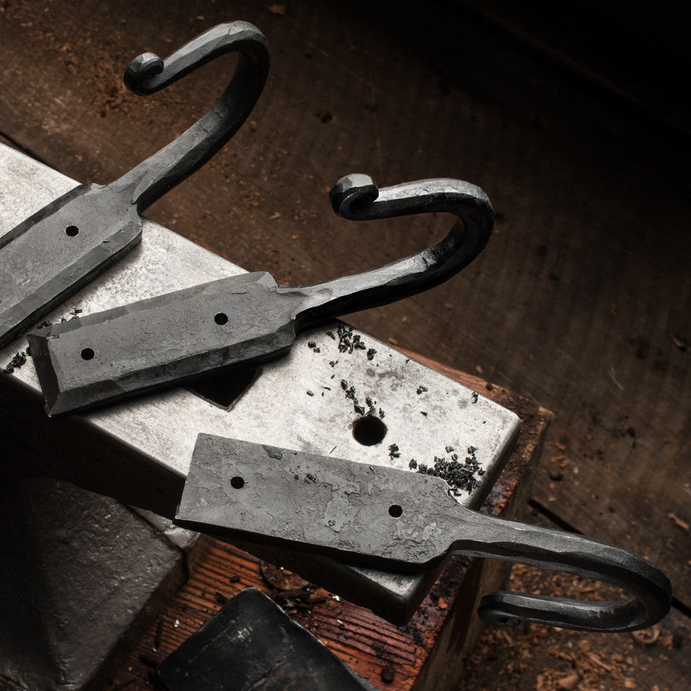 Large Hand Forged Iron Wall Hook