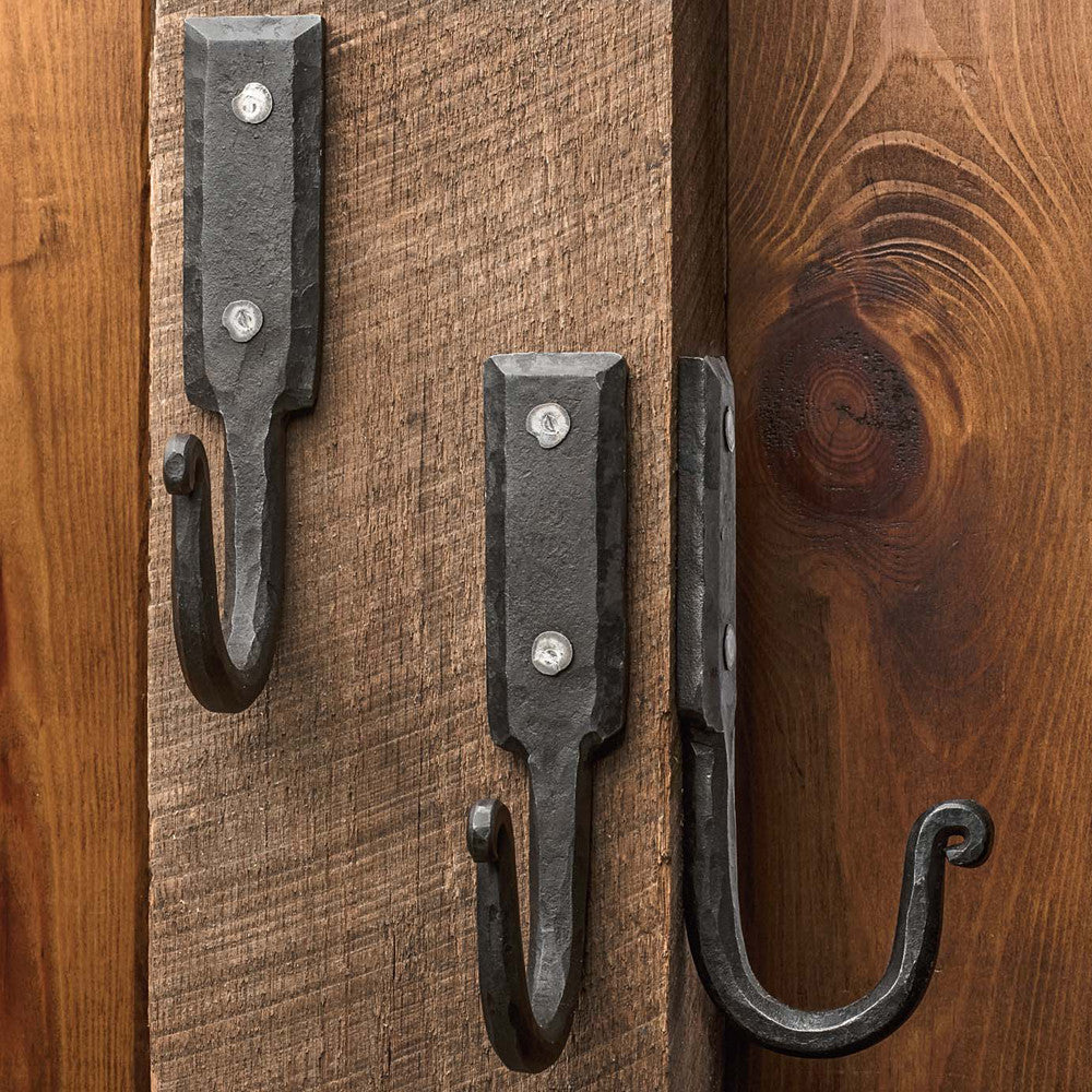 Large Hand Forged Iron Wall Hook