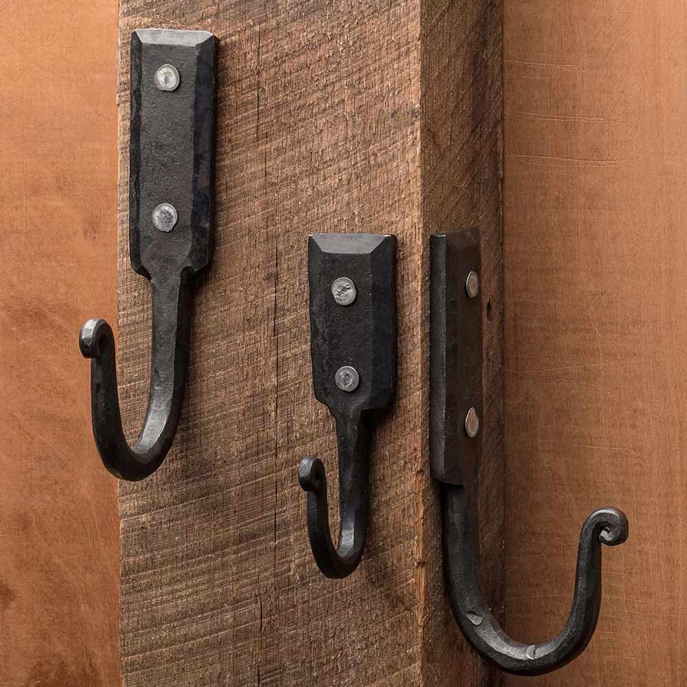 Medium Hand Forged Iron Wall Hook