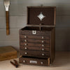Gerstner International Dark Oak Six-Drawer Chest