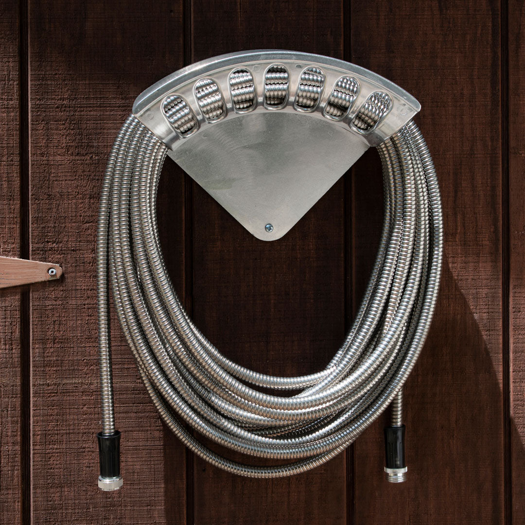Cast Aluminum Hose Rack - 13" wide