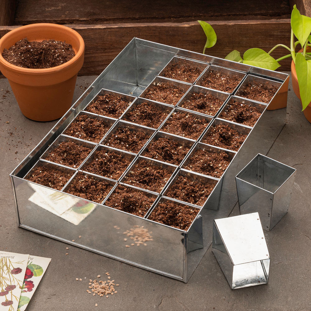 seed plant trays Galvanized Seed Starting Tray