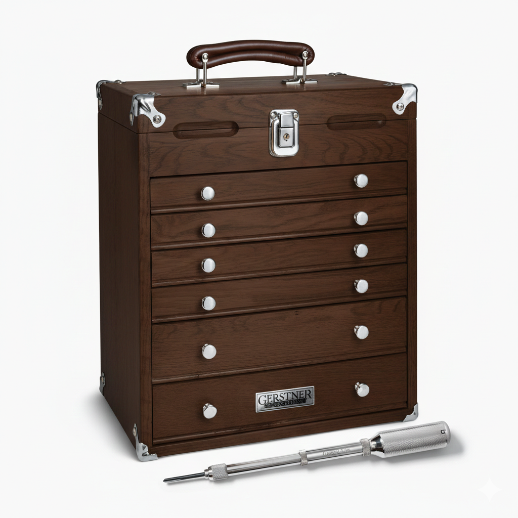 Gerstner Six-Drawer Chest + Garrett Wade Push Drill Set