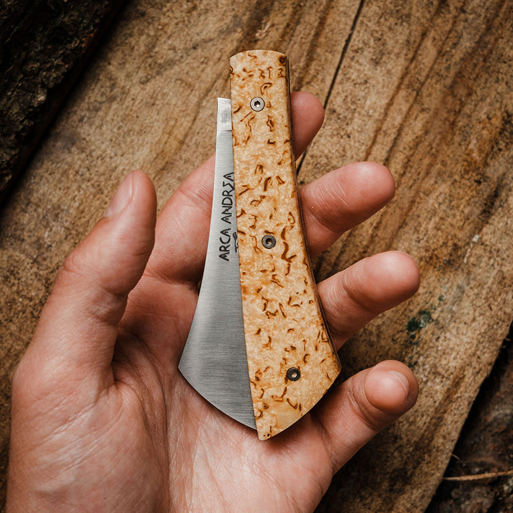 French Birchwood Pocket Knife