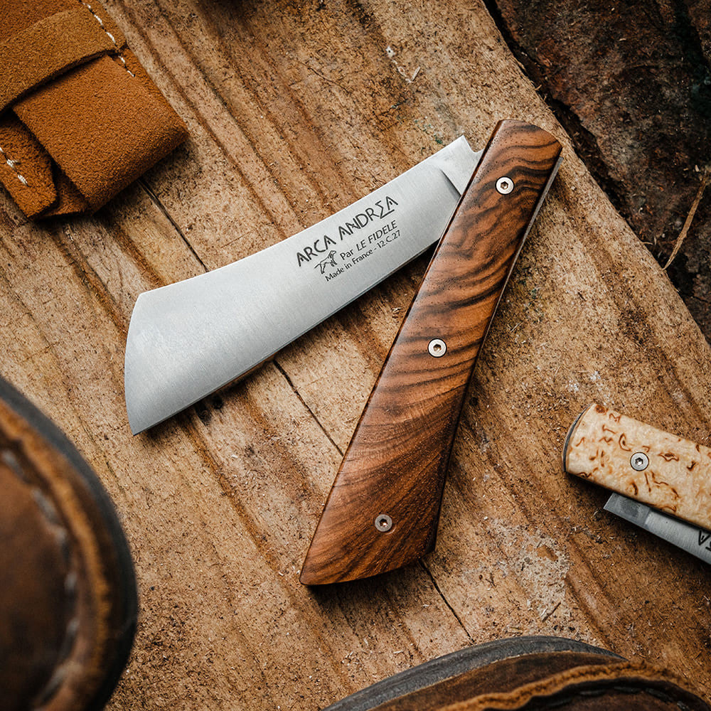 French Walnut Pocket Knife