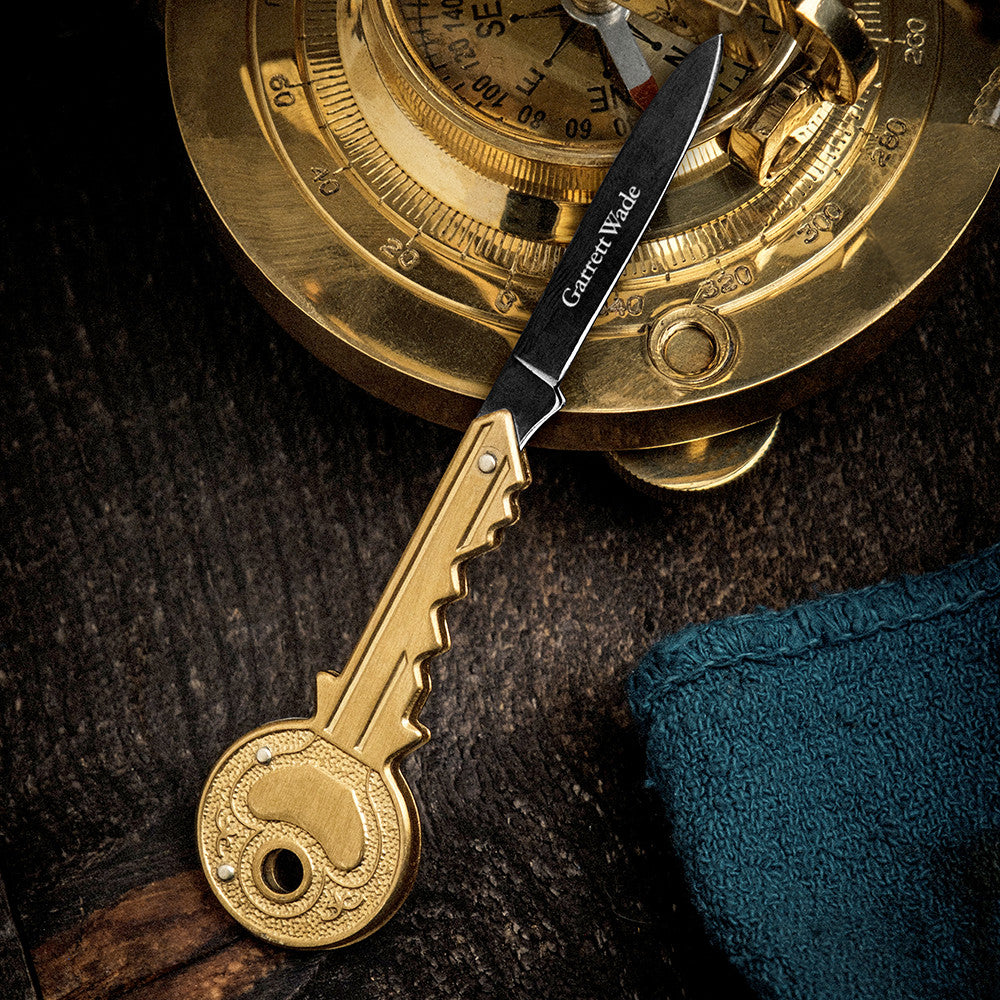 Key Knife with Black Titanium Blade