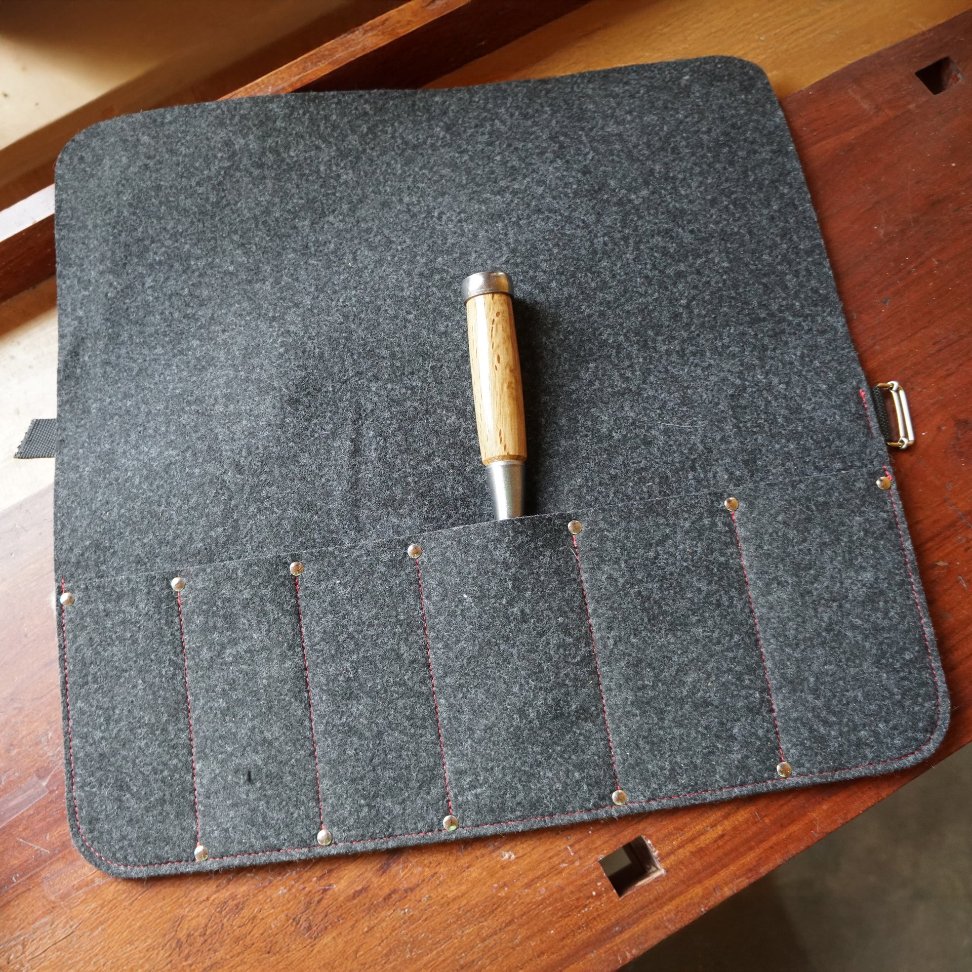 6 Pocket Felt Tool Roll