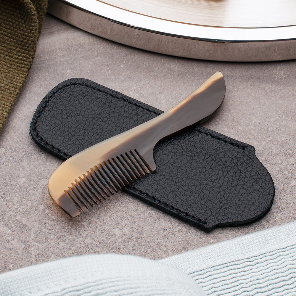 Horn Comb Grooming Set - Made in France