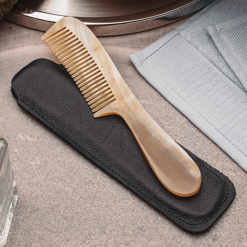 Horn Comb Grooming Set - Made in France