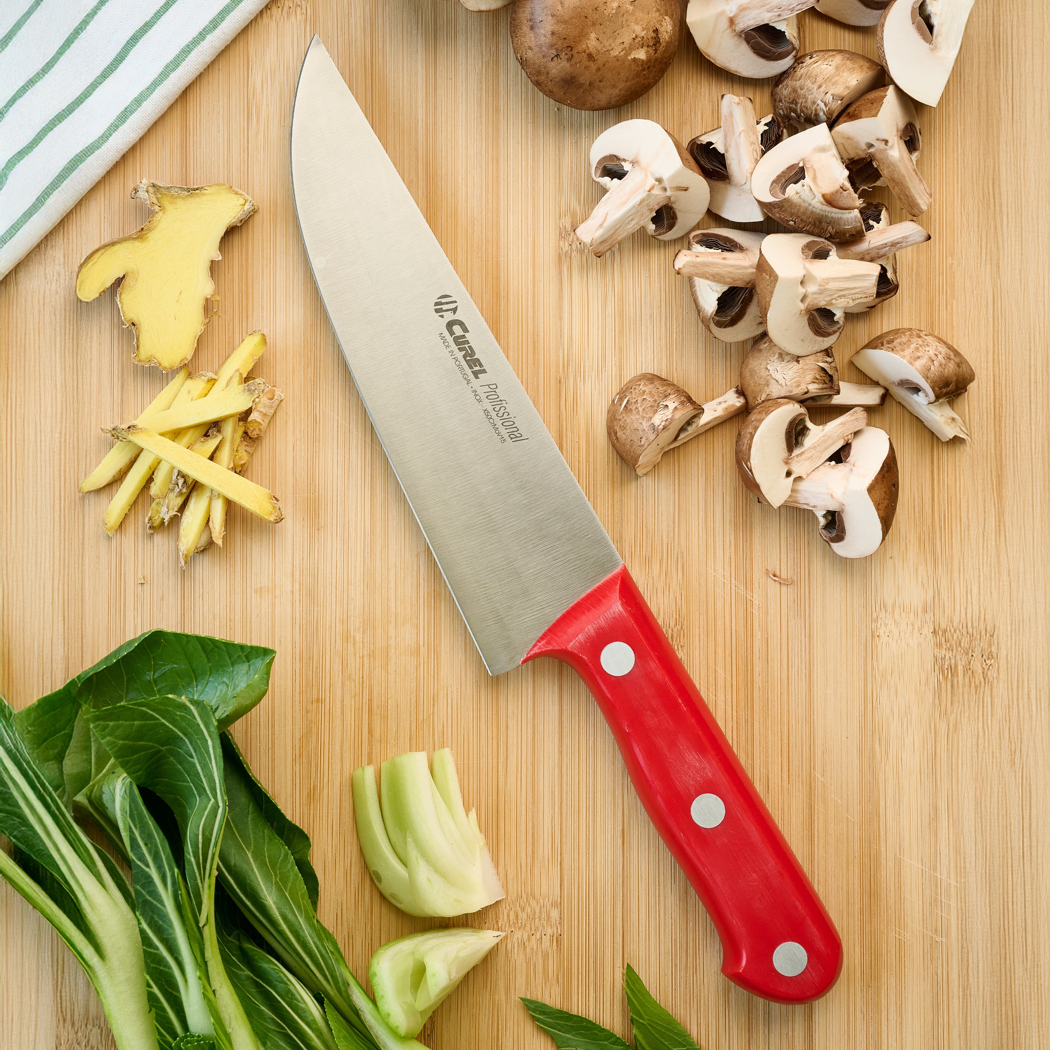 Portuguese  Red Handle Chef Knife