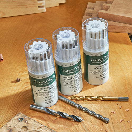 Useful HSS Steel Drill Bits - Brad Point, Masonry, and High Speed