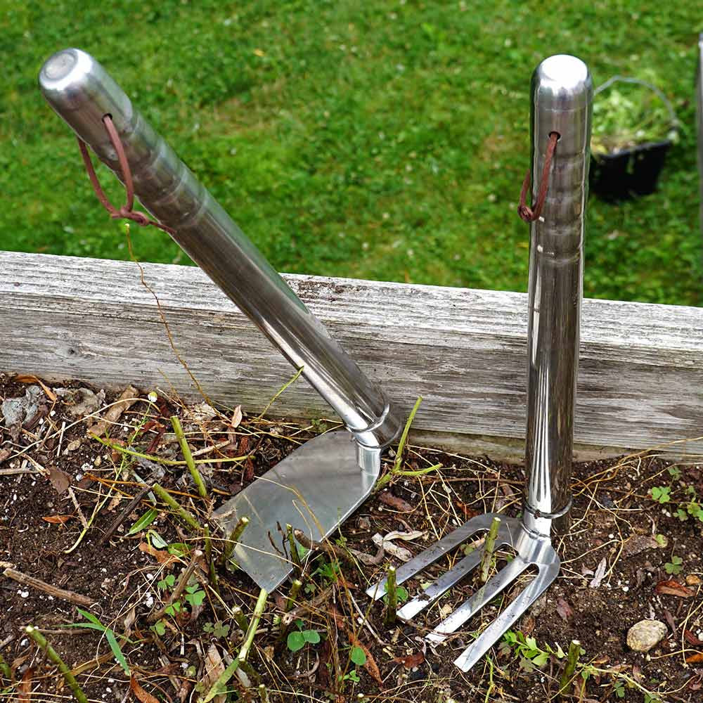 Indestructible Stainless-Steel Hoe & Cultivator Set