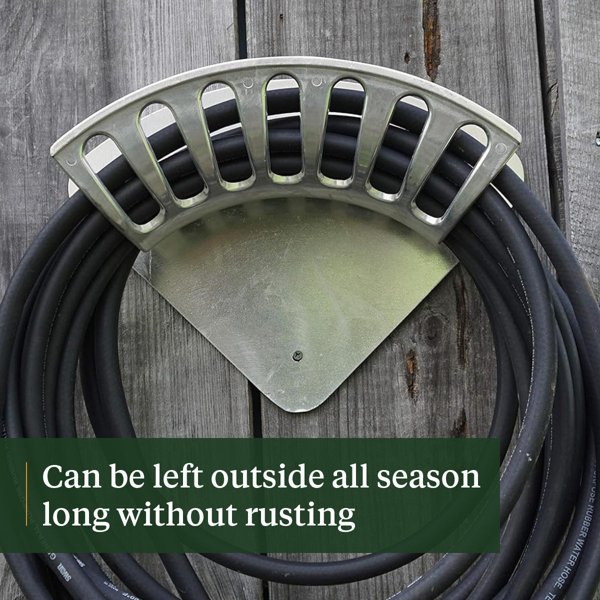 Cast Aluminum Hose Rack - 13" wide
