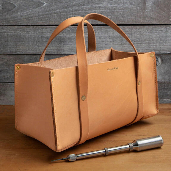 USA Made Portable Leather Tool Bags TAN