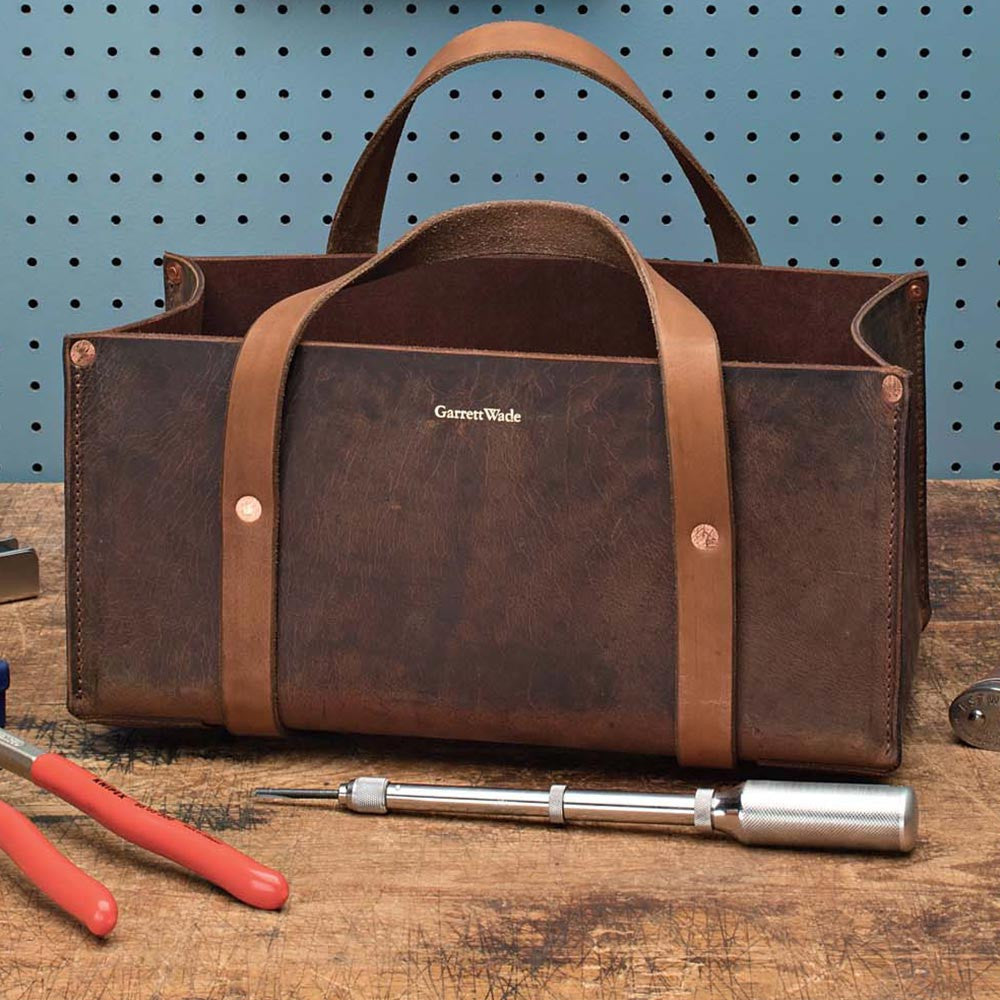 Garrett Wade Leather Tool Bag: Spacious & Sophisticated | Garrett Wade