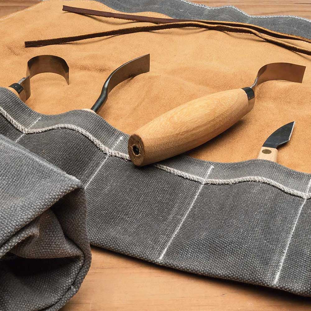 Suede/Duck-Cloth Tool Roll