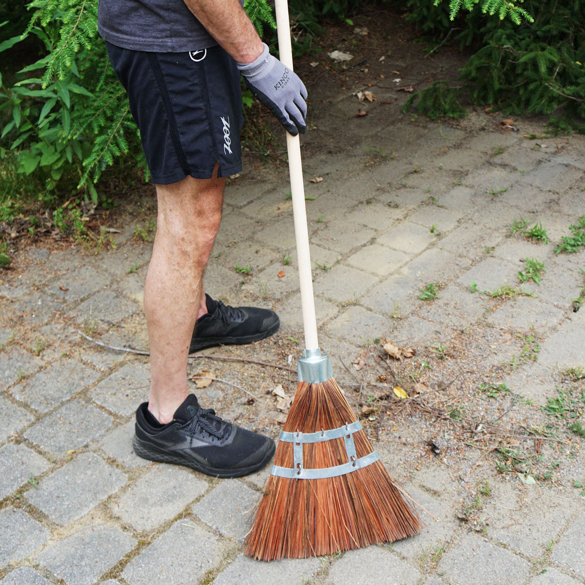Two Long-Lasting Garden Brooms