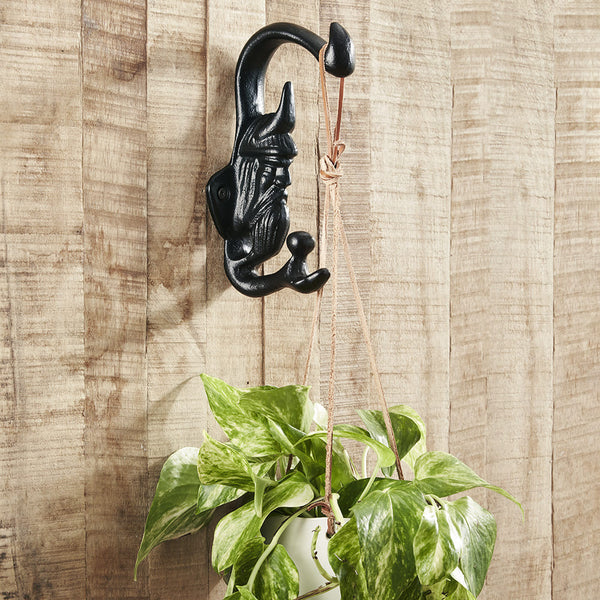 cast iron monkey plant hanger Cast Iron Viking Hook