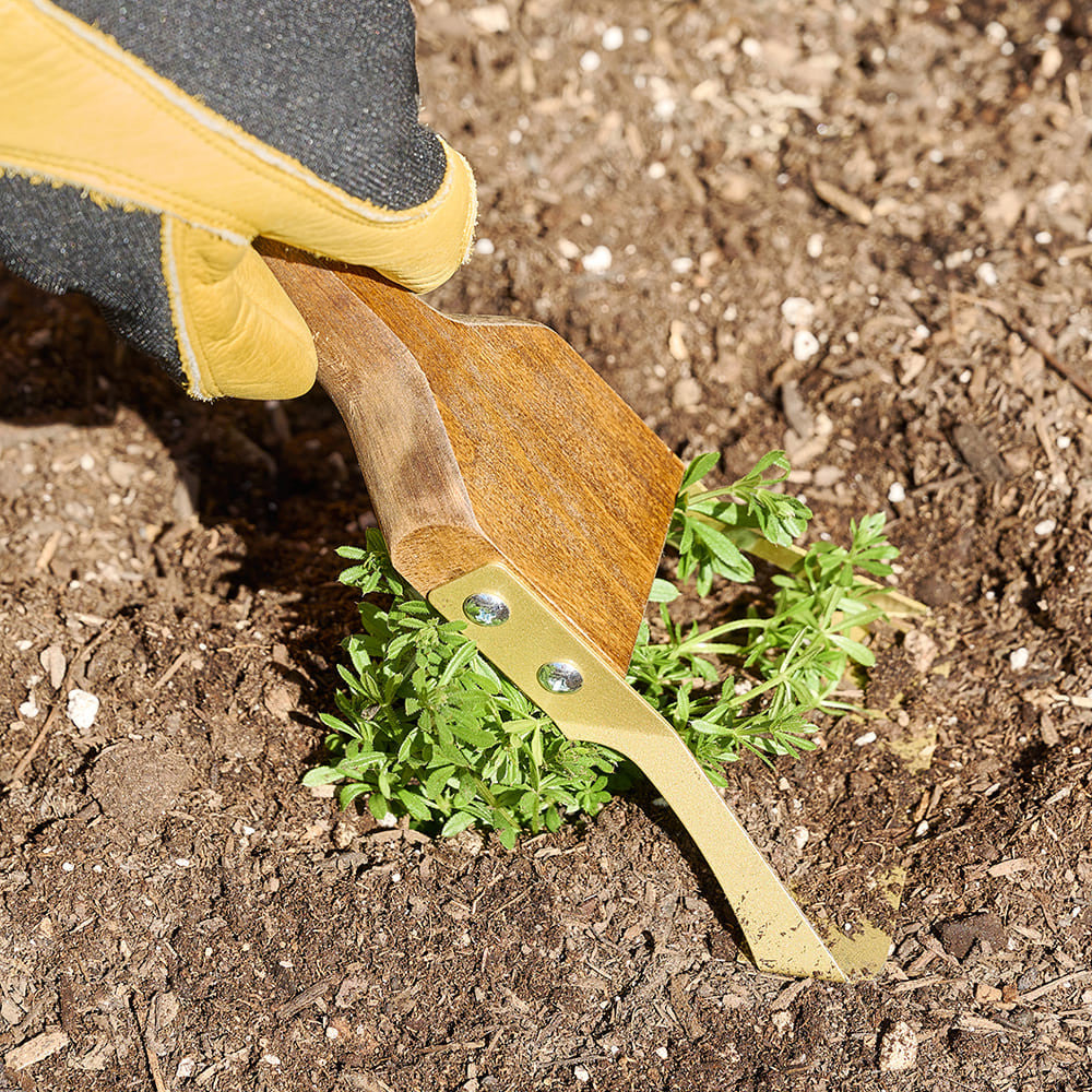 Compact One-Handed Garden Weeding Hoe