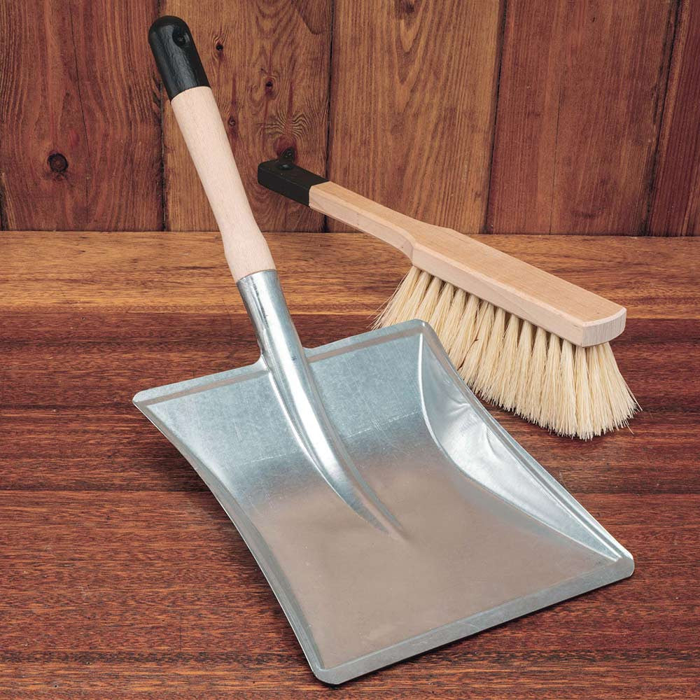 Fireplace Ash Scoop with Hand Broom