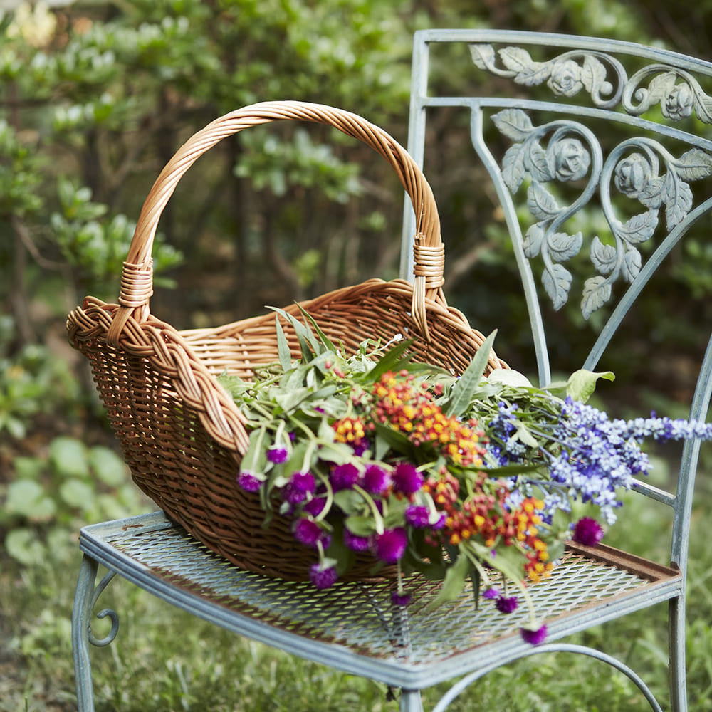 Handwoven Wicker Garden Basket